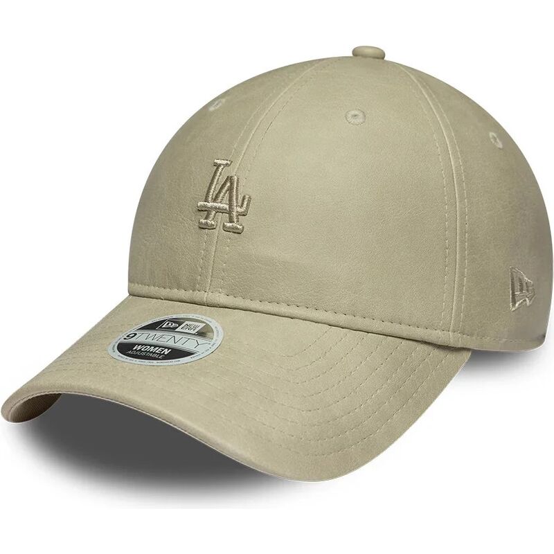 kepsar-bojd-beige-justerbart-band-9twenty-washed-pu-fran-los-angeles-dodgers-mlb-av-new-era