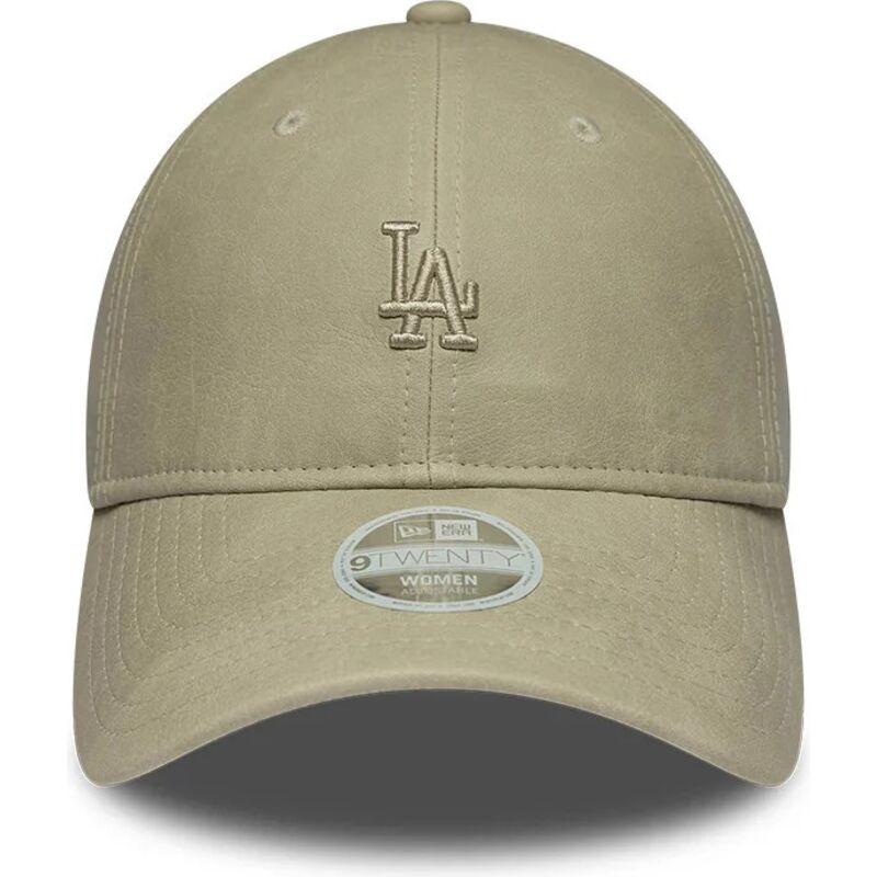 kepsar-bojd-beige-justerbart-band-9twenty-washed-pu-fran-los-angeles-dodgers-mlb-av-new-era