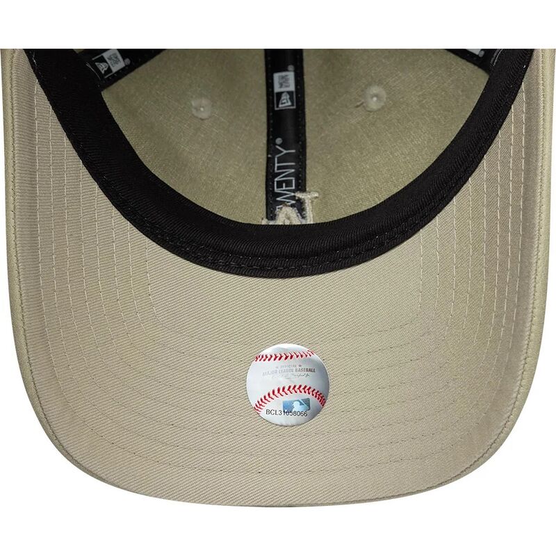 kepsar-bojd-beige-justerbart-band-9twenty-washed-pu-fran-los-angeles-dodgers-mlb-av-new-era