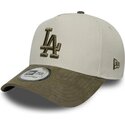 kepsar-bojd-gron-snapback-9forty-e-frame-suede-visor-fran-los-angeles-dodgers-mlb-av-new-era