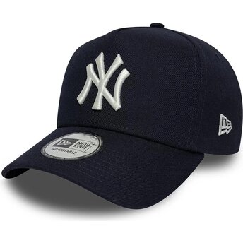 Kepsar böjd marinblå snapback 9FORTY E Frame Mythical Icon från New York Yankees MLB av New Era