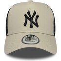 kepsar-bojd-beige-snapback-a-frame-league-essential-fran-new-york-yankees-mlb-av-new-era