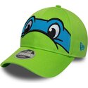 kepsar-bojd-gron-snapback-for-barn-9forty-m-crown-face-fran-leonardo-tortugas-ninja-av-new-era