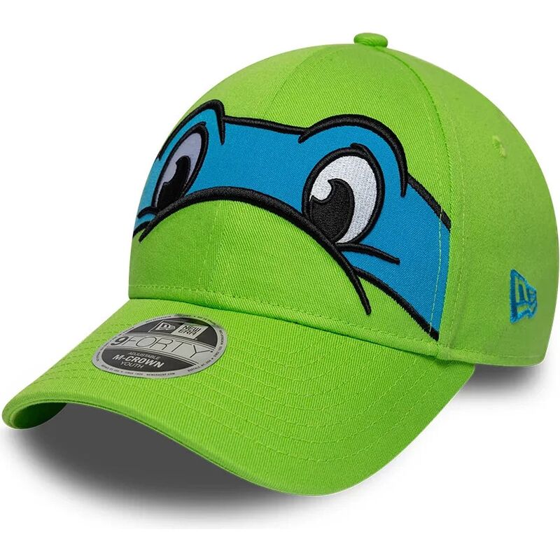 kepsar-bojd-gron-snapback-for-barn-9forty-m-crown-face-fran-leonardo-tortugas-ninja-av-new-era