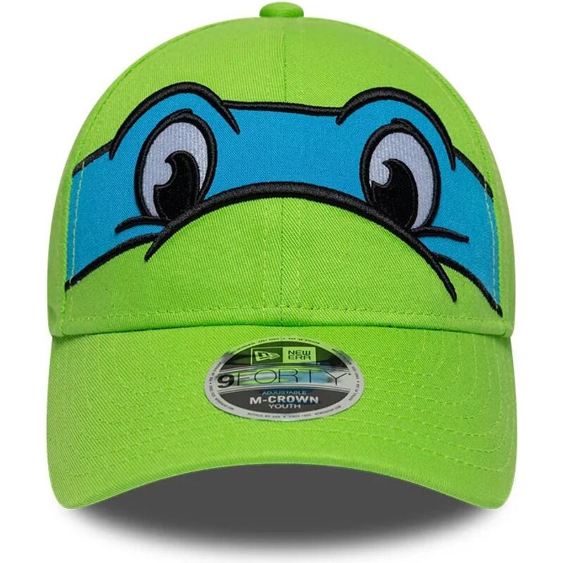 kepsar-bojd-gron-snapback-for-barn-9forty-m-crown-face-fran-leonardo-tortugas-ninja-av-new-era