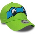 kepsar-bojd-gron-snapback-for-barn-9forty-m-crown-face-fran-leonardo-tortugas-ninja-av-new-era