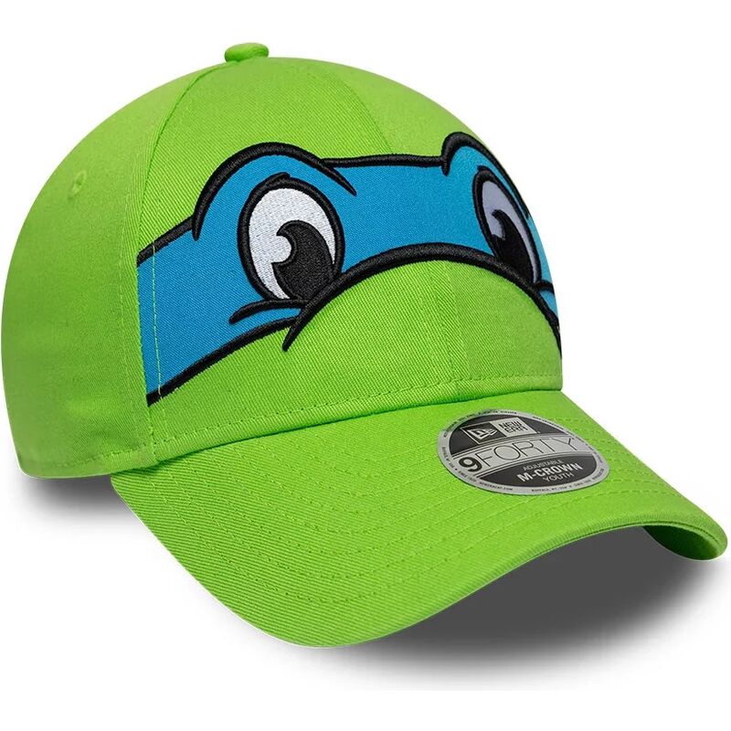 kepsar-bojd-gron-snapback-for-barn-9forty-m-crown-face-fran-leonardo-tortugas-ninja-av-new-era