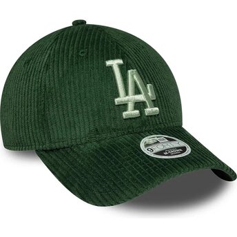 Kepsar böjd grön snapback 9FORTY M-Crown Chunky Cord från Los Angeles Dodgers MLB av New Era
