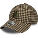 kepsar-bojd-gron-justerbart-band-9forty-m-crown-houndstooth-fran-los-angeles-dodgers-mlb-av-new-era