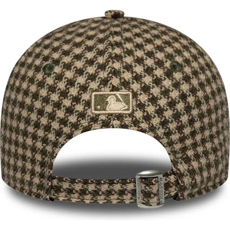 kepsar-bojd-gron-justerbart-band-9forty-m-crown-houndstooth-fran-los-angeles-dodgers-mlb-av-new-era