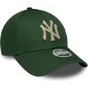 kepsar-bojd-gron-justerbart-band-9forty-metallic-fran-new-york-yankees-mlb-av-new-era