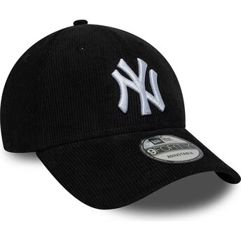 Kepsar böjd svart snapback 9FORTY Entry Cord från New York Yankees MLB av New Era