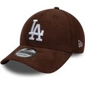 kepsar-bojd-brun-snapback-9forty-entry-cord-fran-los-angeles-dodgers-mlb-av-new-era