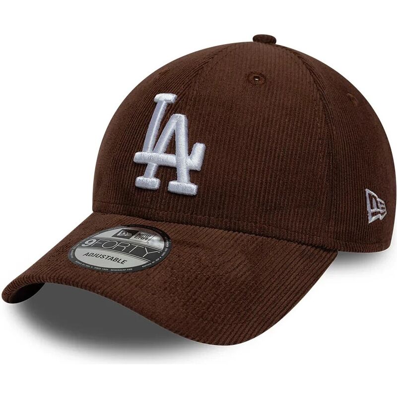 kepsar-bojd-brun-snapback-9forty-entry-cord-fran-los-angeles-dodgers-mlb-av-new-era