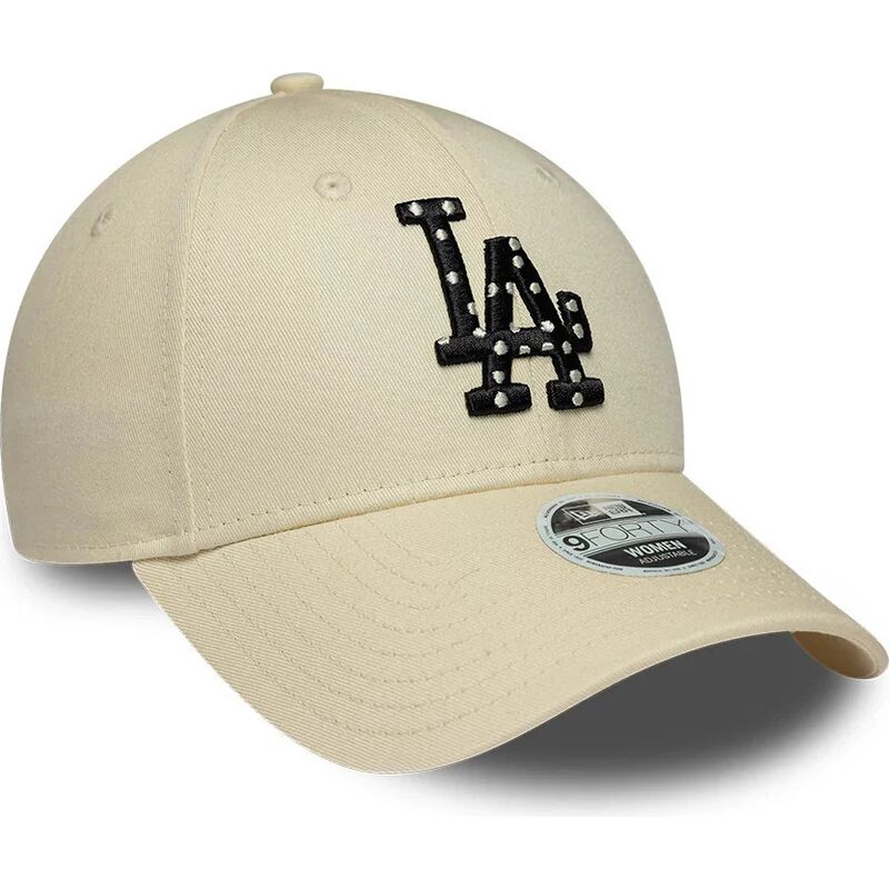 kepsar-bojd-beige-justerbart-band-9forty-infill-fran-los-angeles-dodgers-mlb-av-new-era