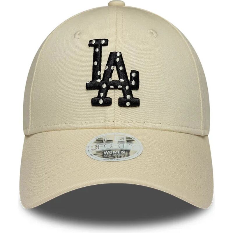 kepsar-bojd-beige-justerbart-band-9forty-infill-fran-los-angeles-dodgers-mlb-av-new-era