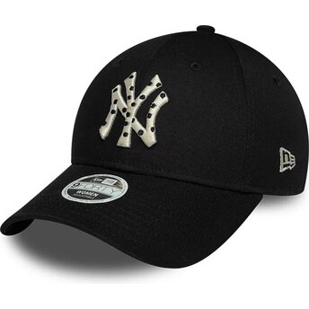 Kepsar böjd svart justerbart band 9FORTY Infill från New York Yankees MLB av New Era