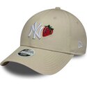kepsar-bojd-beige-justerbart-band-9forty-fruit-icon-strawberry-fran-new-york-yankees-mlb-av-new-era