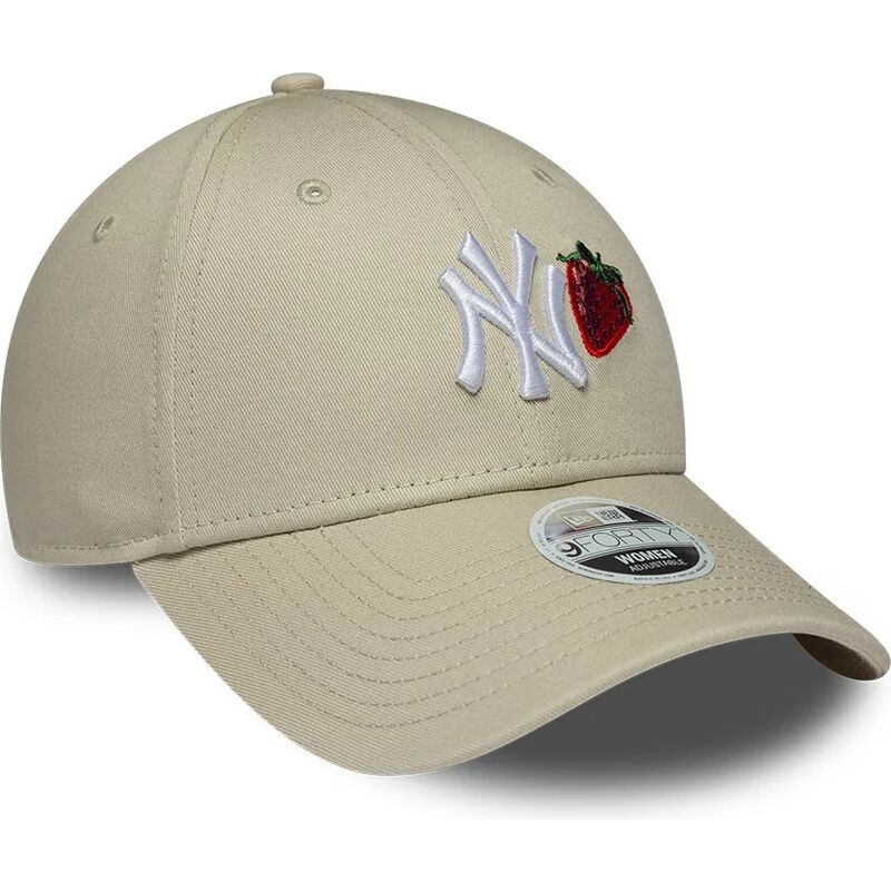 kepsar-bojd-beige-justerbart-band-9forty-fruit-icon-strawberry-fran-new-york-yankees-mlb-av-new-era