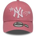 kepsar-bojd-rosa-justerbart-band-for-barn-9forty-space-fran-new-york-yankees-mlb-av-new-era