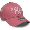 kepsar-bojd-rosa-justerbart-band-for-barn-9forty-space-fran-new-york-yankees-mlb-av-new-era