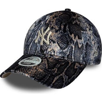 Kepsar böjd flerfärgad justerbart band 9FORTY Snake Print från New York Yankees MLB av New Era