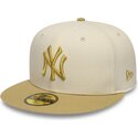 kepsar-platt-beige-justerad-59fifty-league-essential-fran-new-york-yankees-mlb-av-new-era