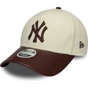 kepsar-bojd-beige-justerbart-band-9forty-m-crown-fabric-mix-fran-new-york-yankees-mlb-av-new-era