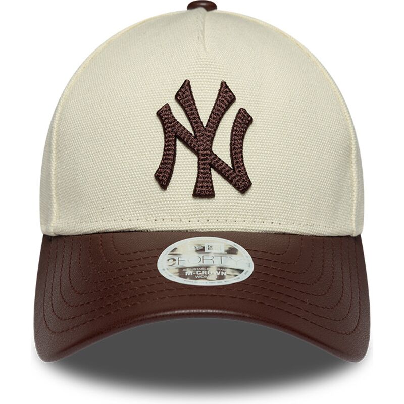 kepsar-bojd-beige-justerbart-band-9forty-m-crown-fabric-mix-fran-new-york-yankees-mlb-av-new-era