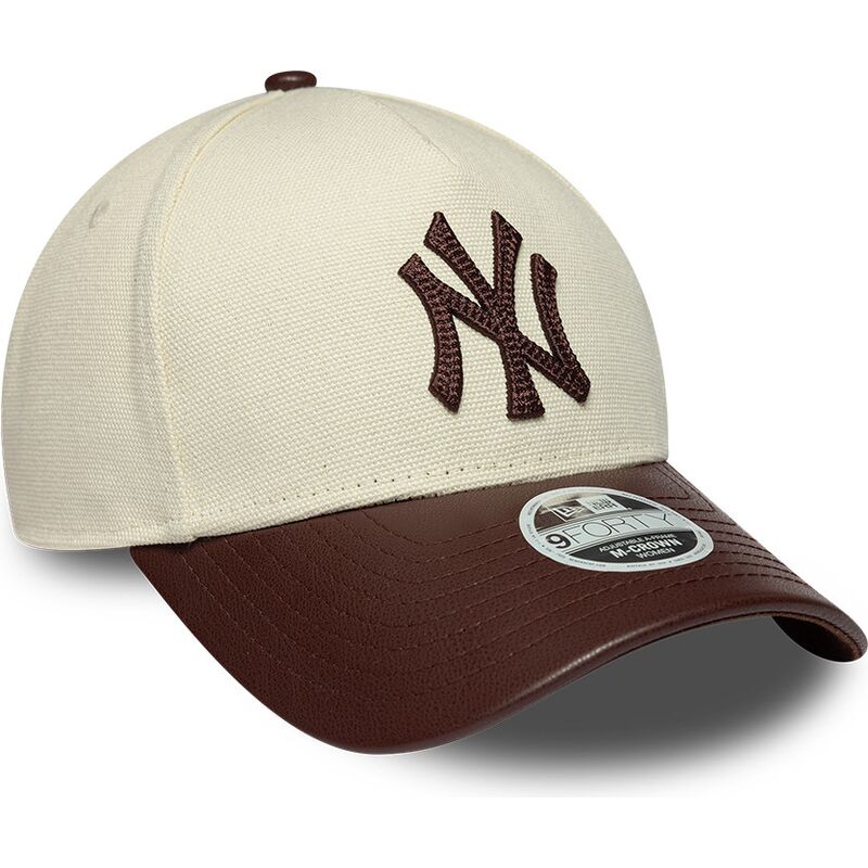 kepsar-bojd-beige-justerbart-band-9forty-m-crown-fabric-mix-fran-new-york-yankees-mlb-av-new-era
