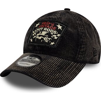 Kepsar böjd svart justerbart band 9TWENTY Patch Acid Cord Hot Rods av New Era