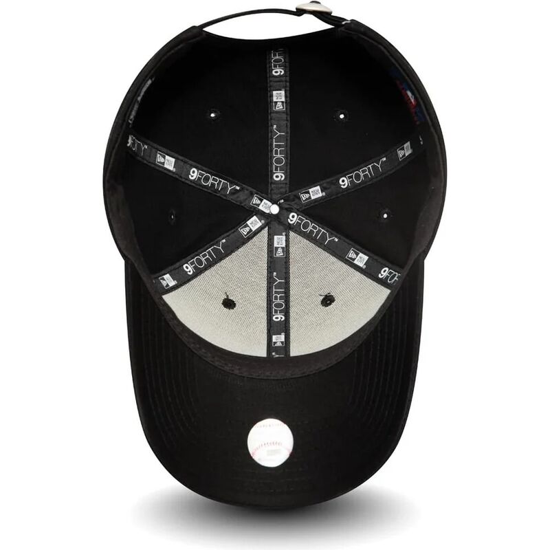 svart-bojd-justerbar-keps-med-svart-logotyp-9forty-league-essential-fran-los-angeles-dodgers-mlb-av-new-era