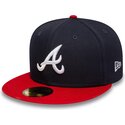 platt-keps-marinbla-och-rod-justerad-59fifty-ac-perf-fran-atlanta-braves-mlb-av-new-era