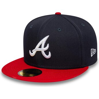 Kepsar platt marinblå justerad 59FIFTY AC Perf från Atlanta Braves MLB av New Era