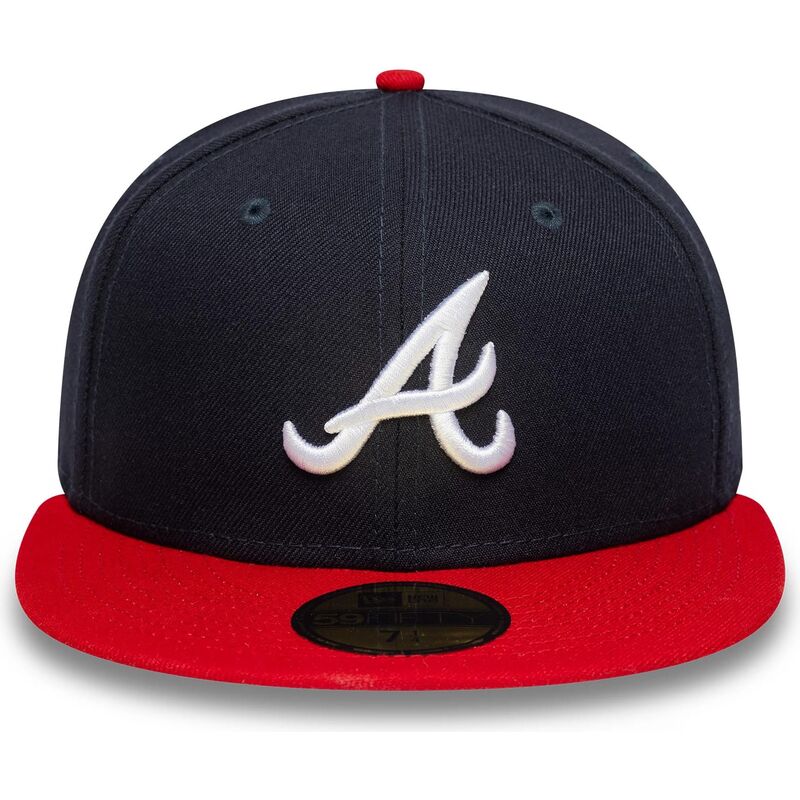 platt-keps-marinbla-och-rod-justerad-59fifty-ac-perf-fran-atlanta-braves-mlb-av-new-era
