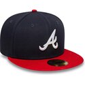 platt-keps-marinbla-och-rod-justerad-59fifty-ac-perf-fran-atlanta-braves-mlb-av-new-era