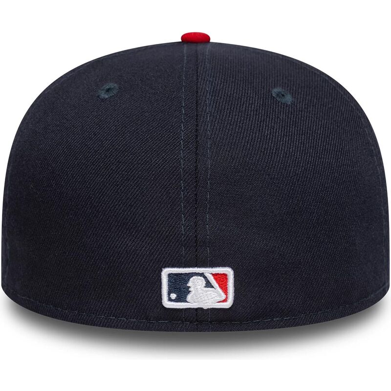 platt-keps-marinbla-och-rod-justerad-59fifty-ac-perf-fran-atlanta-braves-mlb-av-new-era