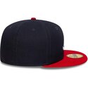platt-keps-marinbla-och-rod-justerad-59fifty-ac-perf-fran-atlanta-braves-mlb-av-new-era