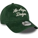 kepsar-bojd-gron-justerbart-band-9twenty-a-frame-cord-script-fran-los-angeles-dodgers-mlb-av-new-era