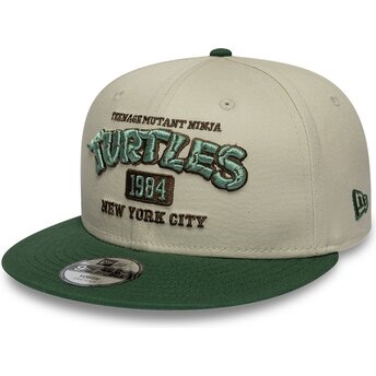 Kepsar platt grön snapback för barn 9FIFTY från Tortugas Ninja av New Era