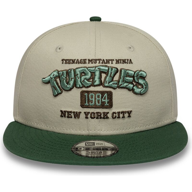 kepsar-platt-gron-snapback-for-barn-9fifty-fran-tortugas-ninja-av-new-era