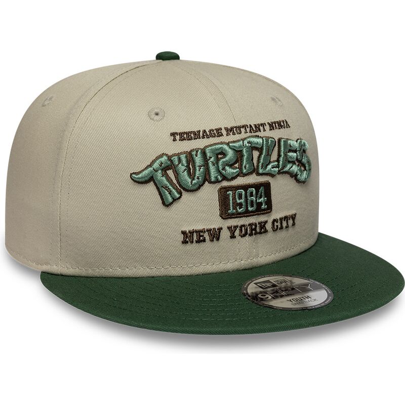kepsar-platt-gron-snapback-for-barn-9fifty-fran-tortugas-ninja-av-new-era