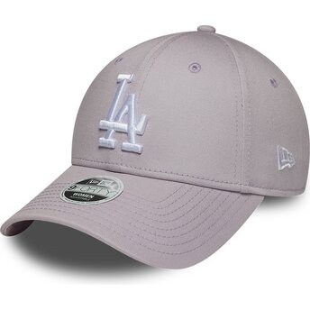 Kepsar böjd violett justerbart band 9FORTY League Essential från Los Angeles Dodgers MLB av New Era