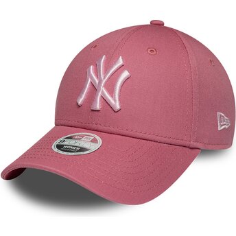 Kepsar böjd rosa justerbart band 9FORTY League Essential CAS från New York Yankees MLB av New Era