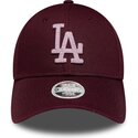 kepsar-bojd-rod-justerbart-band-rosa-9forty-metallic-fran-los-angeles-dodgers-mlb-av-new-era