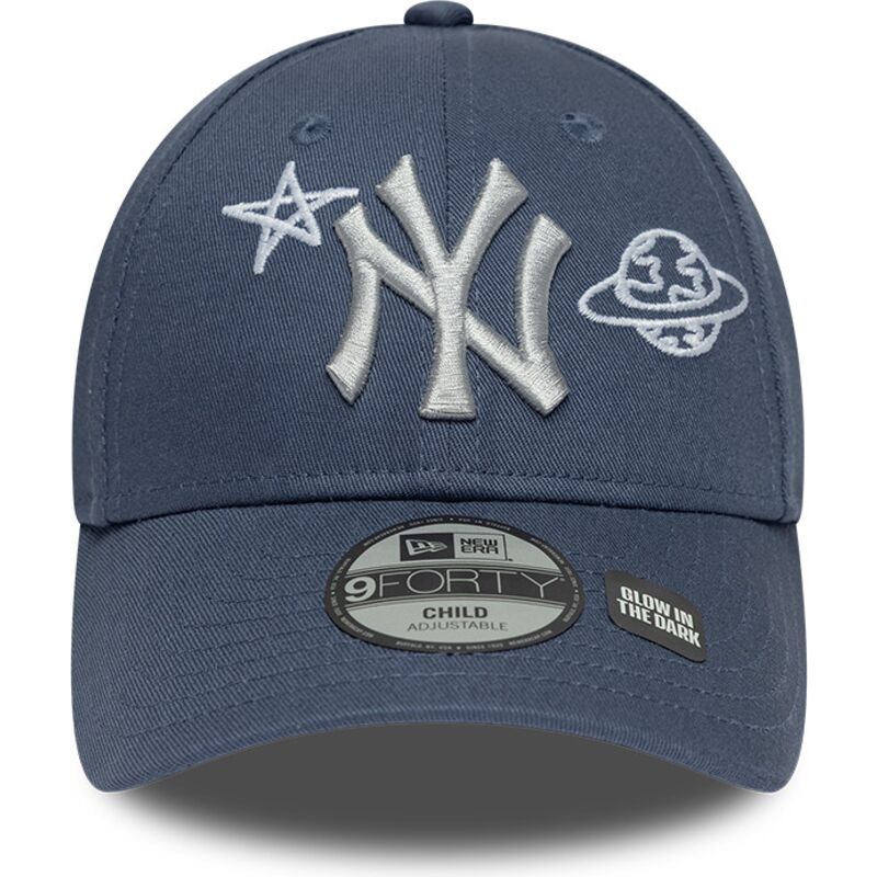kepsar-bojd-bla-justerbart-band-for-barn-9forty-space-glow-in-the-dark-fran-new-york-yankees-mlb-av-new-era