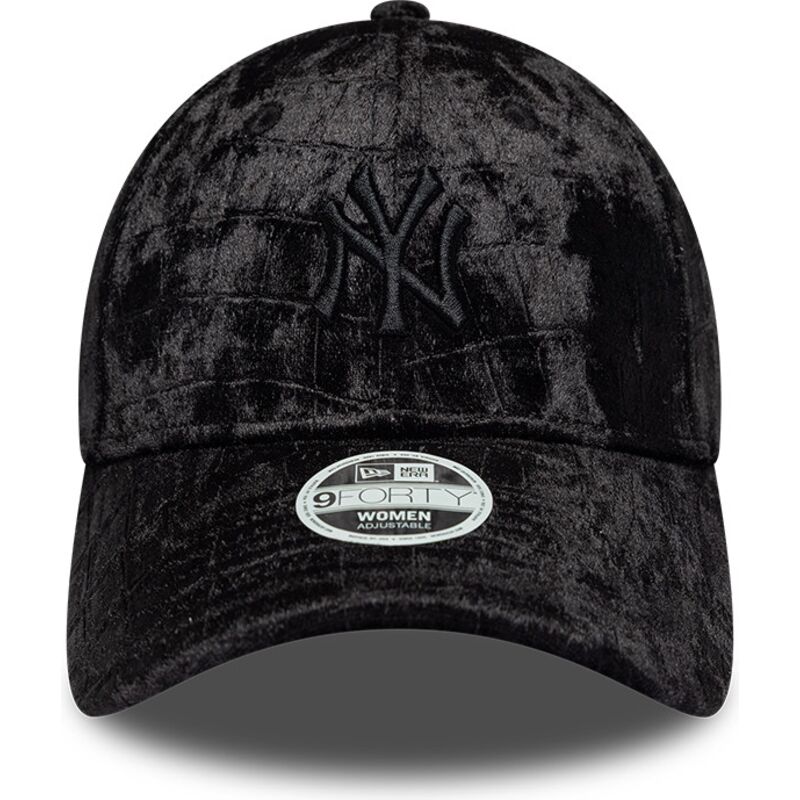 kepsar-bojd-svart-justerbart-band-9forty-pattern-velour-fran-new-york-yankees-mlb-av-new-era