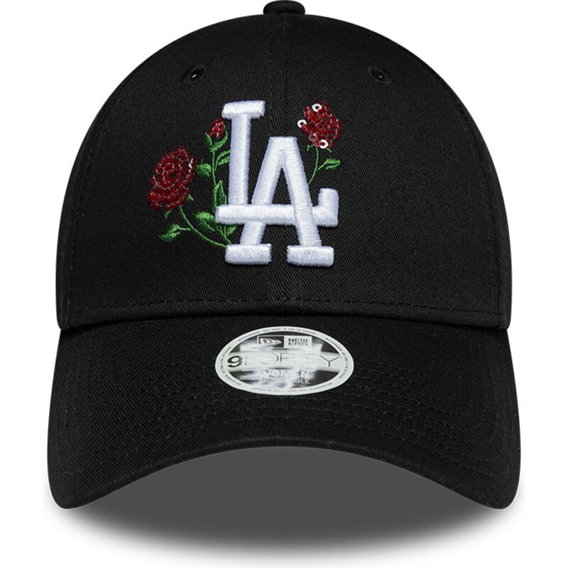 kepsar-bojd-svart-snapback-9forty-rose-sequin-fran-los-angeles-dodgers-mlb-av-new-era
