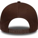 kepsar-bojd-brun-snapback-9forty-e-frame-team-outline-fran-los-angeles-dodgers-mlb-av-new-era