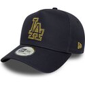 kepsar-bojd-marinbla-snapback-9forty-dorado-e-frame-metallic-outline-fran-los-angeles-dodgers-mlb-av-new-era